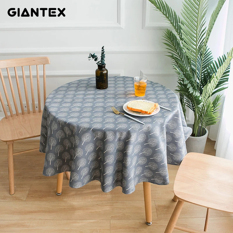  150cm Decorative Table Cloth Cotton Linen Tablecloth Round Tablecloths Dining Table Cover Obrus Taf