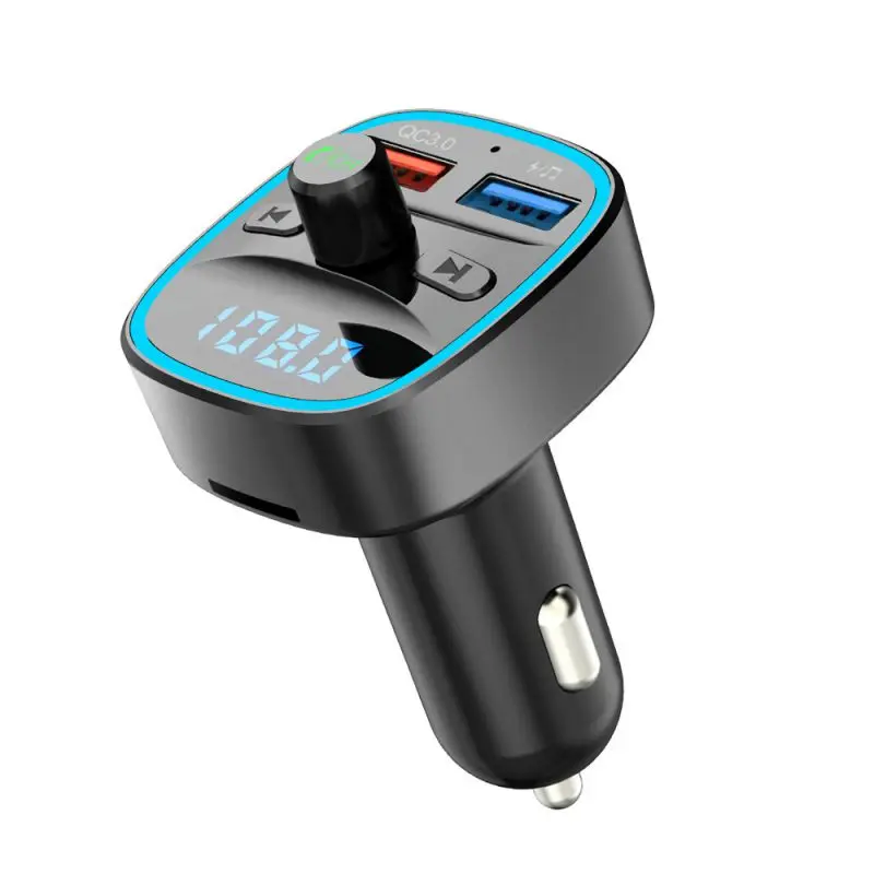 QC3.0 Bluetooth 5,0 FM передатчик автомобильный модулятор беспроводной громкой связи комплект Авто аудио mp3-плеер Быстрая зарядка двойной USB зарядное устройство