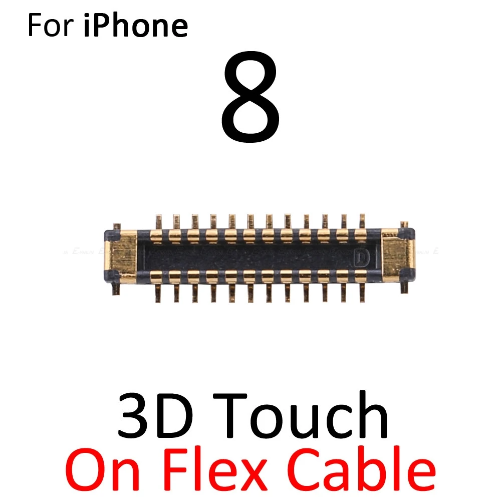 2 шт. Главная Кнопка отпечатков пальцев разъем для iPhone 6S 7 8 Plus X XS Max 3D Touch FPC разъем на гибкий кабель материнской платы - Цвет: On Flex 8