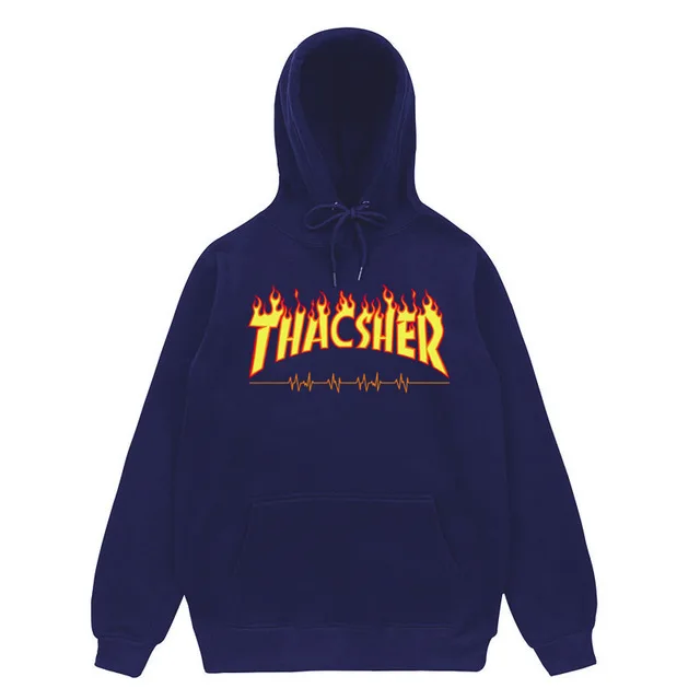 Мужские и женские толстовки с капюшоном thacsher flame messengger, свободные хлопковые осенние и зимние толстовки с длинными рукавами для бега, спортивная одежда, пальто - Цвет: 5