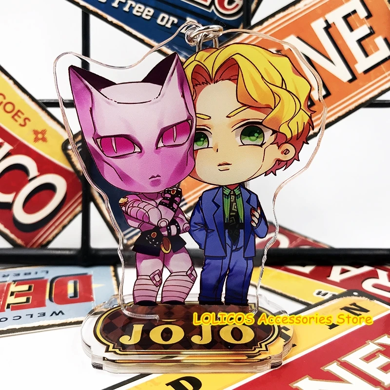 

JoJo's Bizarre Adventure Golden Wind DIO Kira Yoshikage Giorno Mista Acrylic Figure Stand Model Pendant Desk Decor Cosplay Gifts