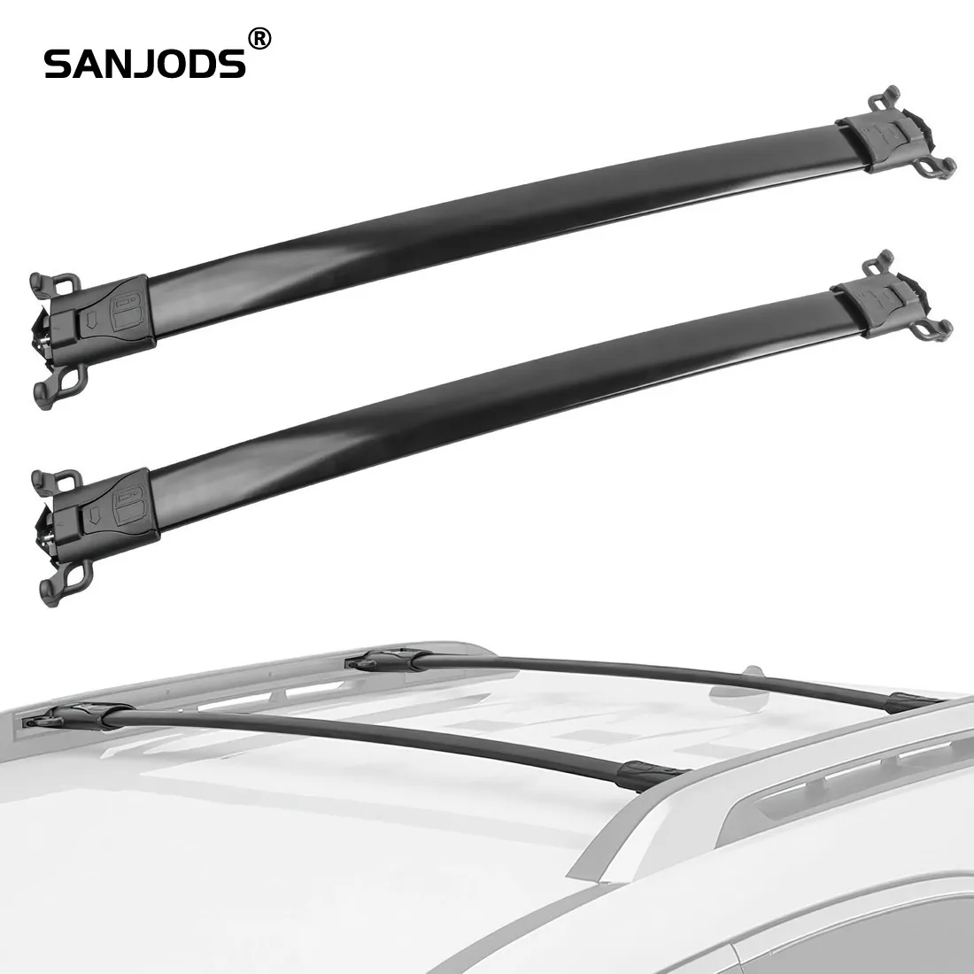 SANJODS Car Roof Rack Cross Bars Rail for Chevrolet Equinox GMC Terrain