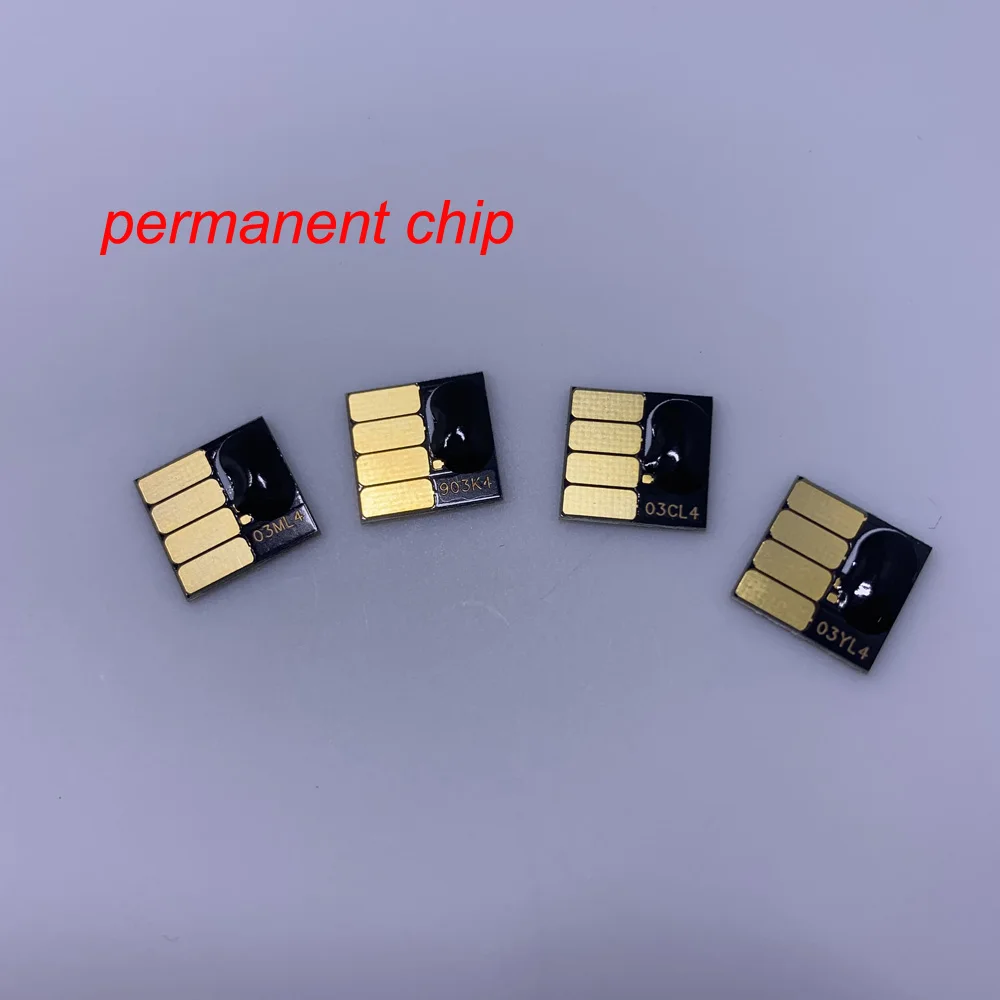 1set permanent chip YOTAT перезаправляемый картридж для hp 903 hp 903 для hp OfficeJet 6950 6951 6954 6956 6961 6962 6963 6964 6965 6966 6968 6970 - Цвет: 1set permanent chip