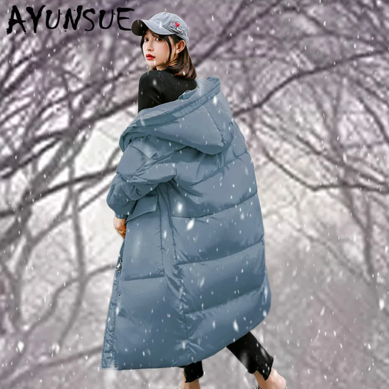 AYUNSUE зимняя куртка женская парка короткое пальто женские корейские парки свободного покроя с капюшоном женские s китайский, из натурального нефрита Femme 6816 YY1489