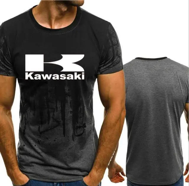 KAWASAKI Racing Team Футболки мотоцикл футболка Мотоцикл Ниндзя майки дышащие быстросохнущие ледяные холодные ощущения WY - Цвет: Синий