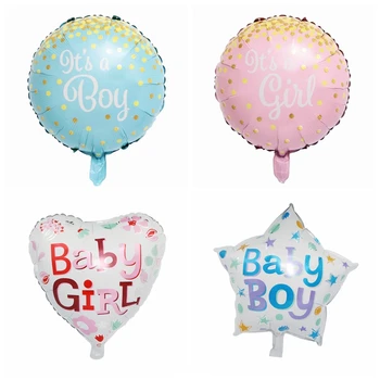 

Baby Shower Foil Balloons Baby Girl Baby Boy It's a Girl It's a Boy Hello Baby Helium Balloon Bow Ballonnen Kids Party Ballons