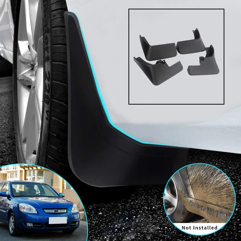 Модернизированный автомобиль брызговики Брызговики для Kia Rio седан 2006 2011 спереди