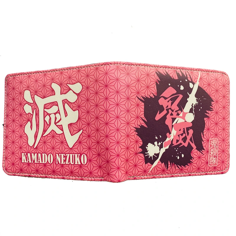 Bonito dos desenhos animados demon slayer kimetsu não yaiba tanjiro kamado  carteira curta bolsa para estudante whit moeda bolso titular do cartão de  crédito - AliExpress