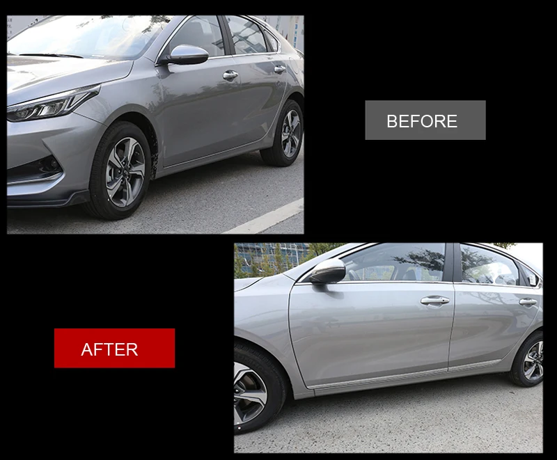 Для Kia K3 Forte Cerato автомобильный Стайлинг ABS Хромированная Накладка для боковой двери авто аксессуары