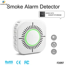 Wifi 433 МГц беспроводной детектор дыма противопожарный портативный детектор дыма s домашний безопасный датчик дымовой сигнализации Systerm части