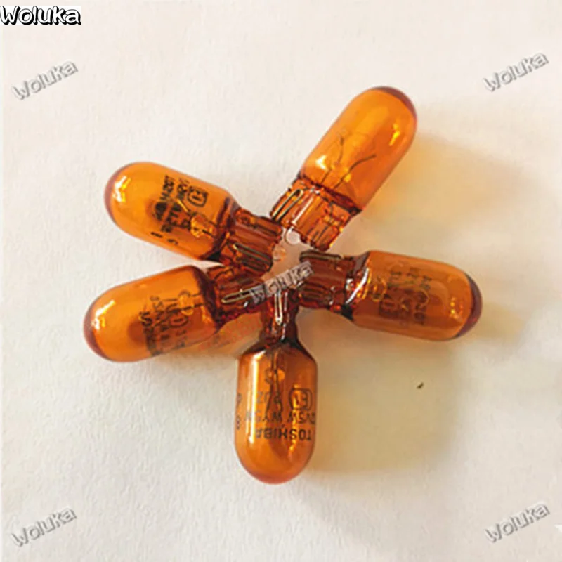 Toshiba автомобильная лампа 5WT10 желтый указатель поворота 12V листовая пластина маленький штекер светильник CD50 Q06