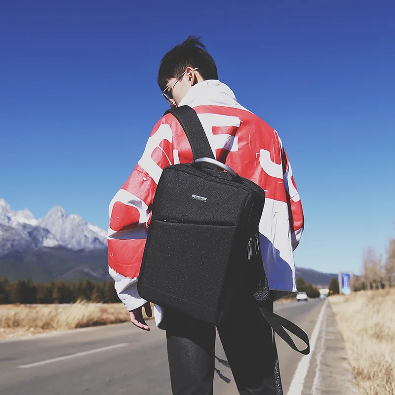 

New Style Men Business Simple Versatile Backpack College Student Outdoor Casual Travel Multi-functional Large-capacity Backpack