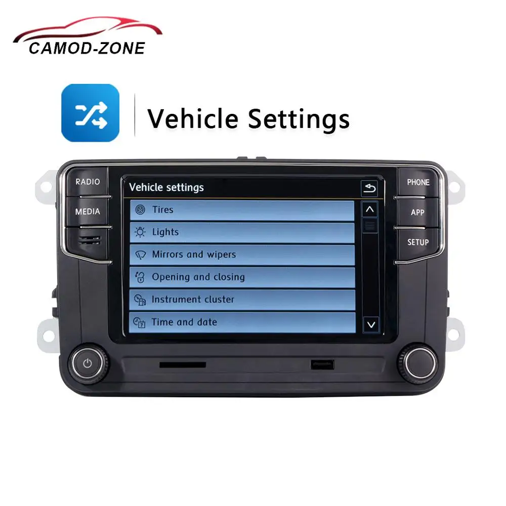 Carplay MIB Car Radio Mirrorlink Vehicle Status only For VW MQB POLO 6C 280D Original RCD330187B English language