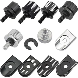 Motorcycle Rear Fender Seat Bolt Screw Nut Tab Cover For Harley XL Dyna Softail Touring Motorbikes 96-Up Billet Aluminum Parts