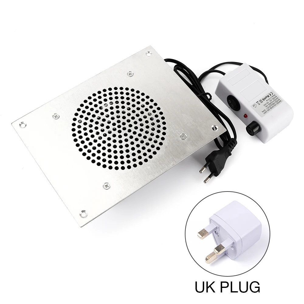 220v uk plug 6 Вт Встроенный Настольный пылесборник для ногтей SD-39C сильный ветер высокая скорость с 3 мешками для пыли для ногтей пылесос для маникюра - Цвет: 220v uk plug