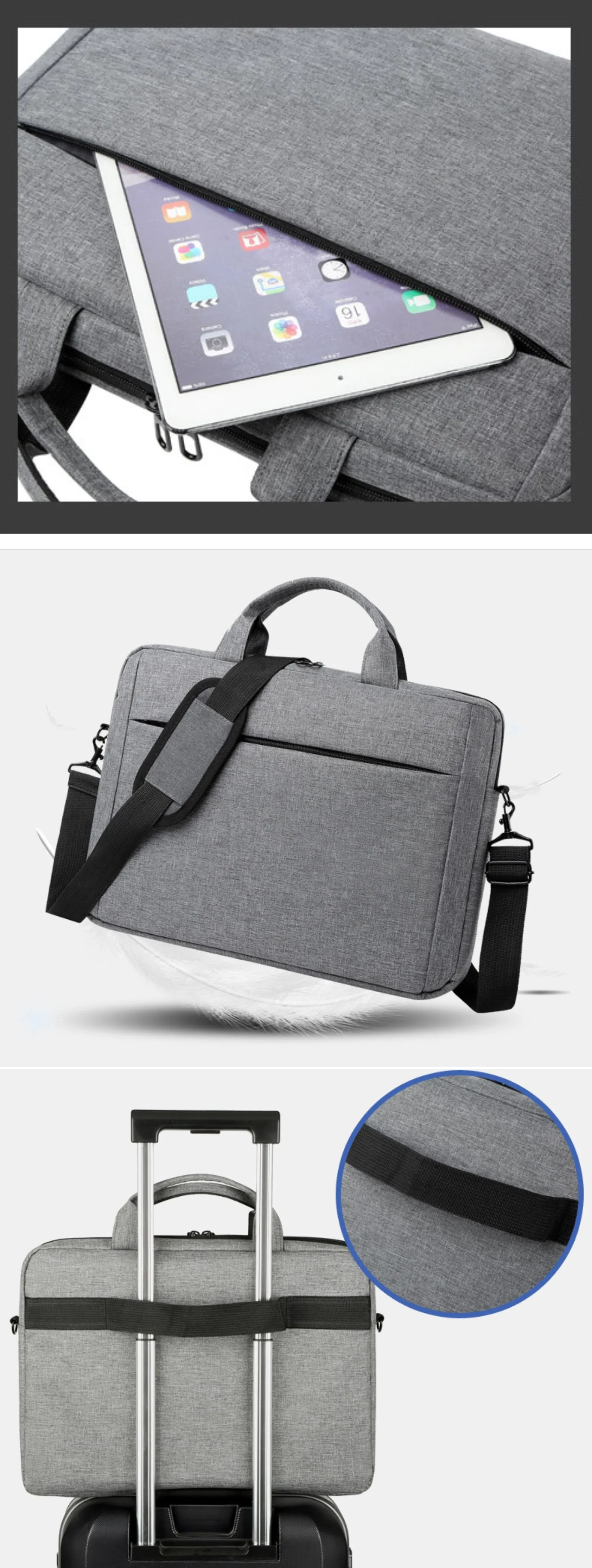ladies laptop backpack Laptop Bag Case Notebook Handbag PC Shoulder Briefcase Computer Bag For 13.3 14 13 15 15.6 17.3 inch Macbook Air Pro Xiaomi m1 macbook bag