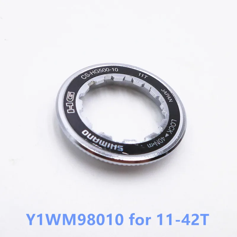 Y1WM98010 lock ring SHIMANO CS-HG500-10 10 скорость кассета зубчатые колеса - Цвет: Y1WM98010 lock ring