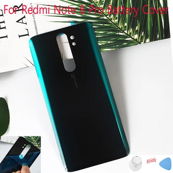 

Housing For Xiaomi Redmi Note 8 Pro Battery Back Cover Glass Panel Rear Cover Door Note8 pro Repair Spare Parts + Sticker Glue