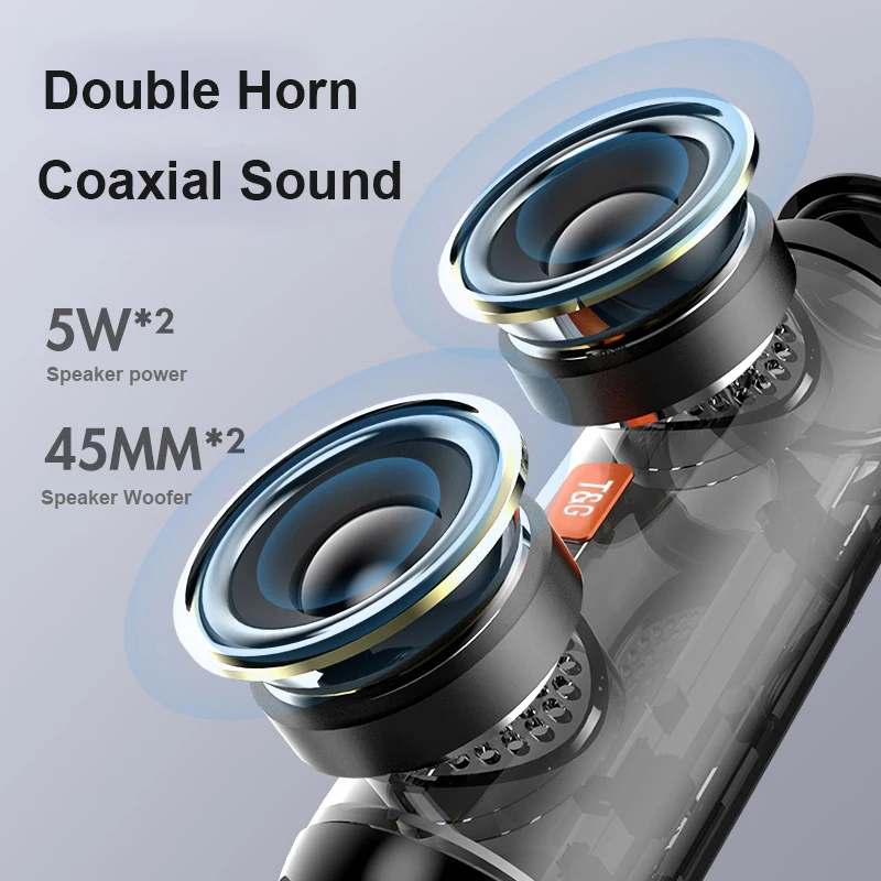 YABA Bluetooth Speakers tws Subwoofer Portable Speakers IPX5 Waterproof Outdoor-Sports Bluetooth 5.0 Speakers Music Play Column YABA Bluetooth Speakers tws Subwoofer Portable Speakers IPX5 Waterproof Outdoor-Sports Bluetooth 5.0 Speakers Music Play Column