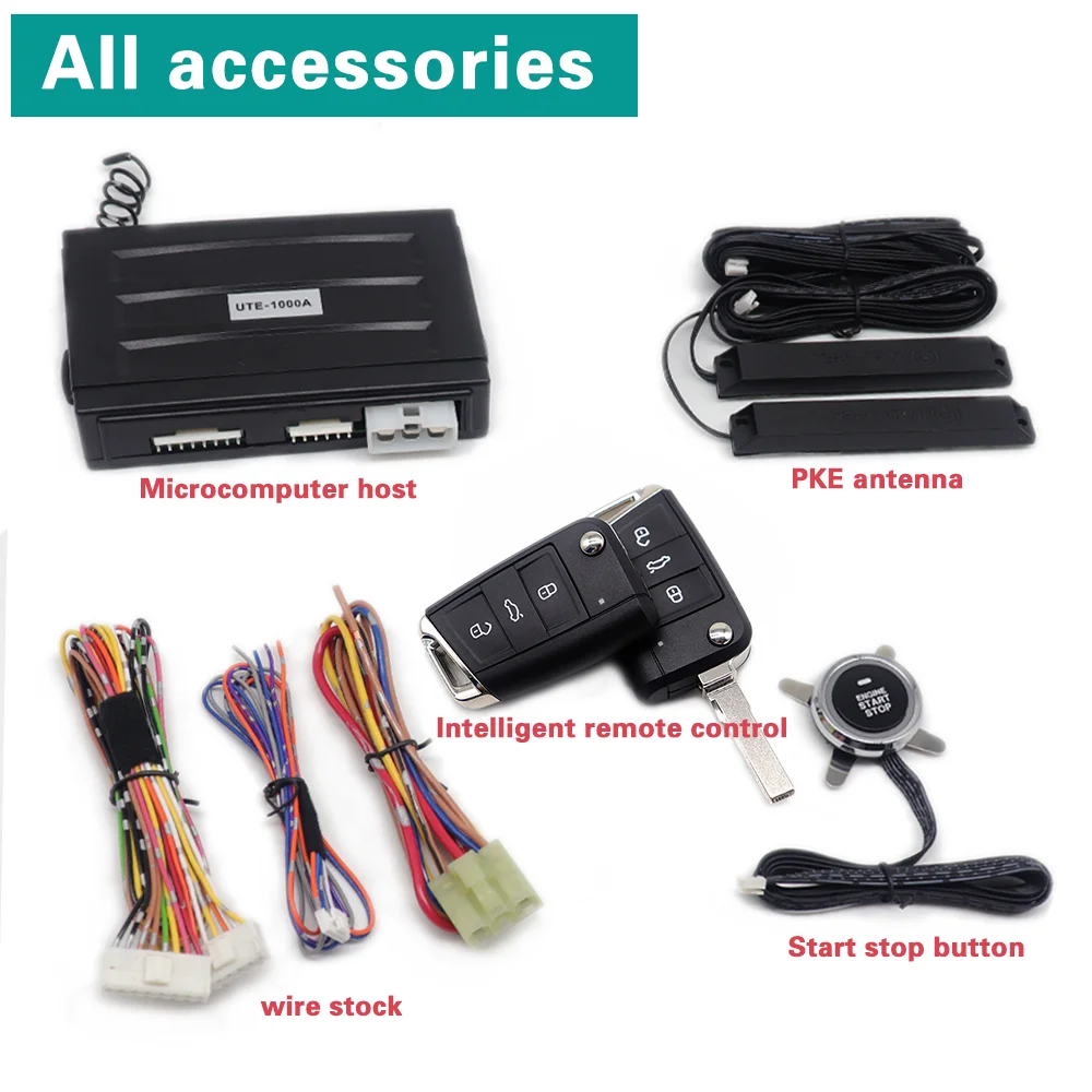 Система автосигнализация Kirbin кнопка старт стоп сигнализация для авто автозапуск