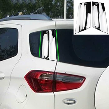 

Zlord ABS Chrome Exterior Rear Windowshield Side Cover Sticker for Ford EcoSport 2013 2014 2015 2016 2017 2018 2019 Accessories