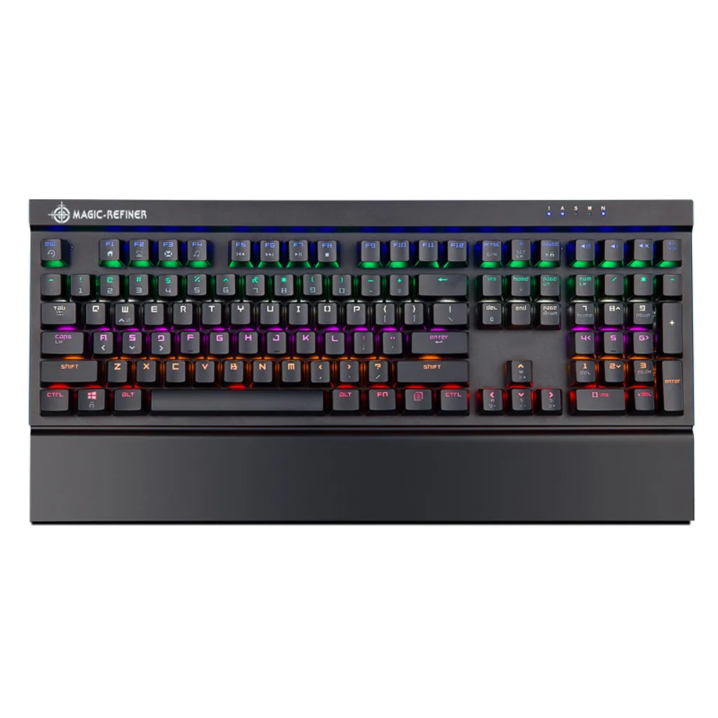 Механическая клавиатура teclado mecanico108Keys, металлическая панель, все ключи NoConflict, Заказная подсветка zuoya mehanichekaya