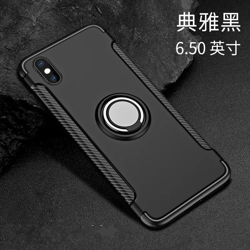 Ударопрочный чехол для iPhone X S max, чехол для iPhone X XS, Xs, Max, XR, держатель для кольца на палец, чехол для телефона, сверхмощный защитный чехол - Цвет: Розовый