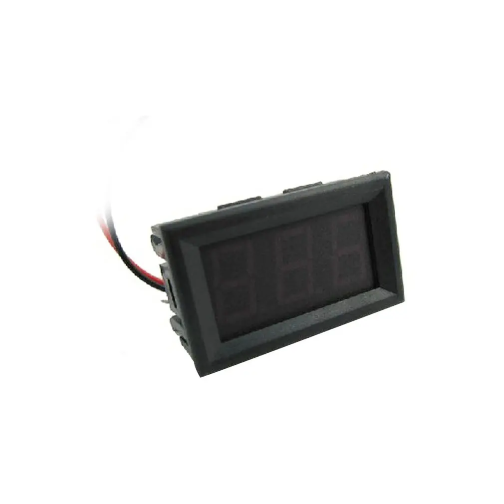 DC4.5V-30.0V 0.56in 2 Wire LED Digital Display Voltmeter Electric Voltage Meter Volt Tester for Auto Battery Car Motorcycle