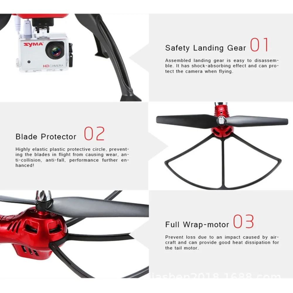 SYMA X8Hg Дрон 8MP 2,4G вертолет с ДУ дроны HD Воздушный самолет пульт дистанционного управления Дрон четырехосный Квадрокоптер модель