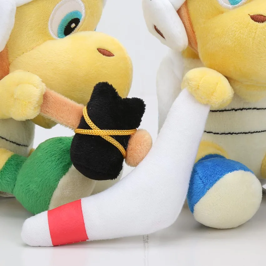 10 шт./компл. 18 см игра Супер Марио Bros Плюшевые игрушки koopa TROOPA с молотком меч черепаха Супер Марио Плюшевые игрушки