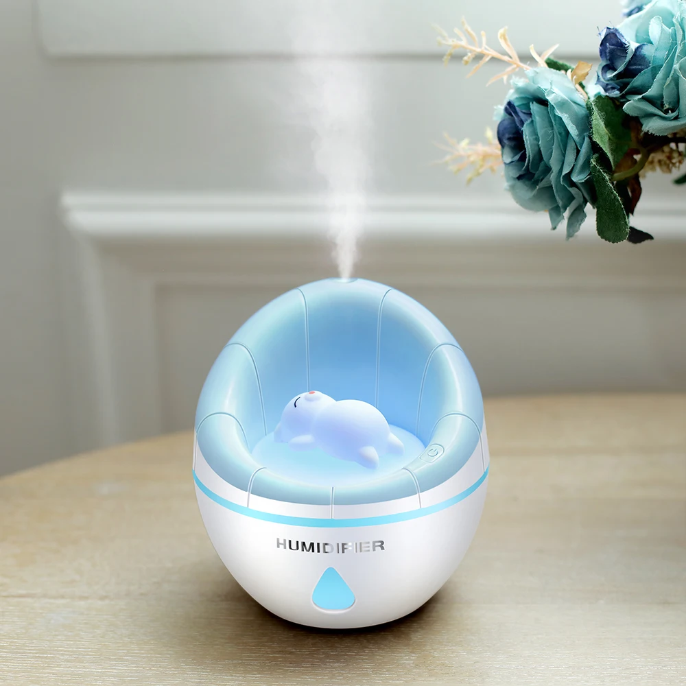 Cute Creative Sofa Humidifier Home Office Essential Oil Aroma Mist Diffuser Portable Mini USB Air Purifier With Night Light