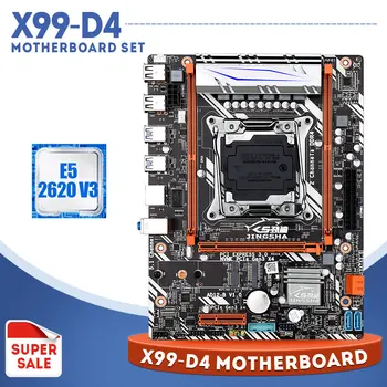 

X99 D4 Motherboard set With Xeon E5 2620 V3 LGA2011-3 CPU USB3.0 NVME M.2 SSD Mainboard
