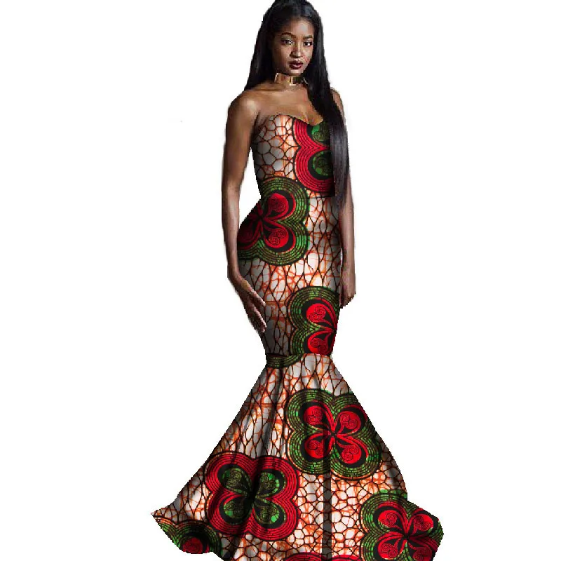 Африканские платья для женщин 2019 длина до пола тонкие Выпускные Ropa De Dama без