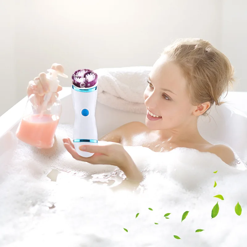 US $23.04 LAIKOU Silicone Face Cleansing Brush Electric Face Cleaner Mini Skin Pore Cleaner Deep Washing Facial Cleansing Brush Tools
