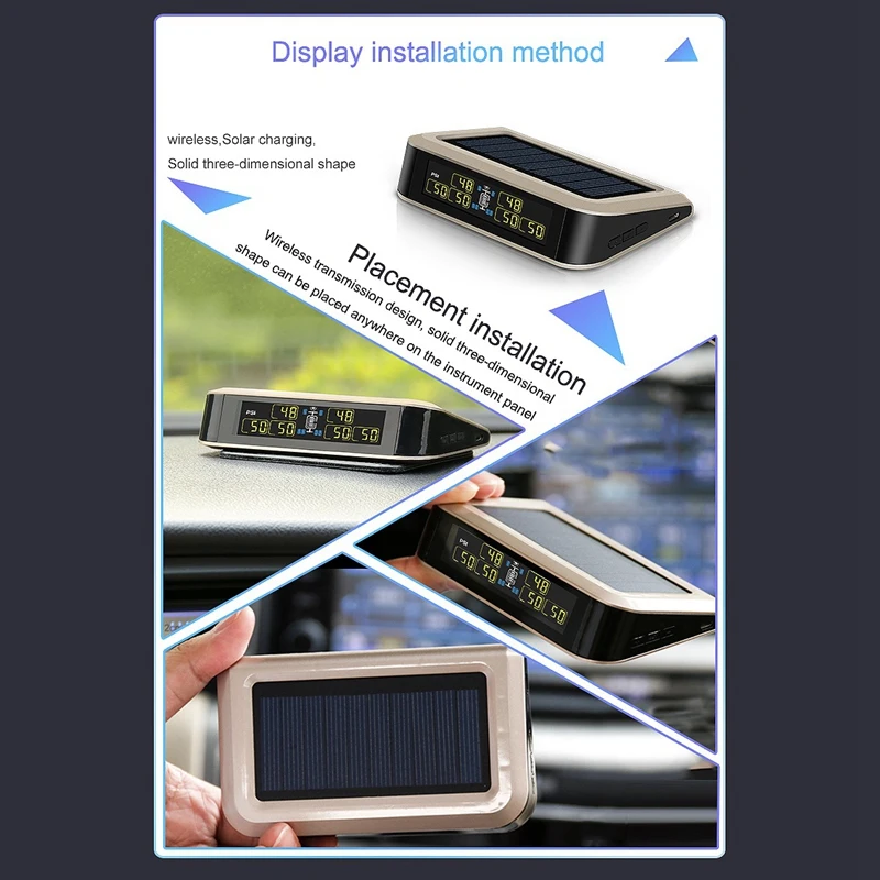 TPMS автомобильный беспроводной монитор давления в шинах для шины RV 6 колес давление в шинах ЖК-монитор система с 6 внешними датчиками