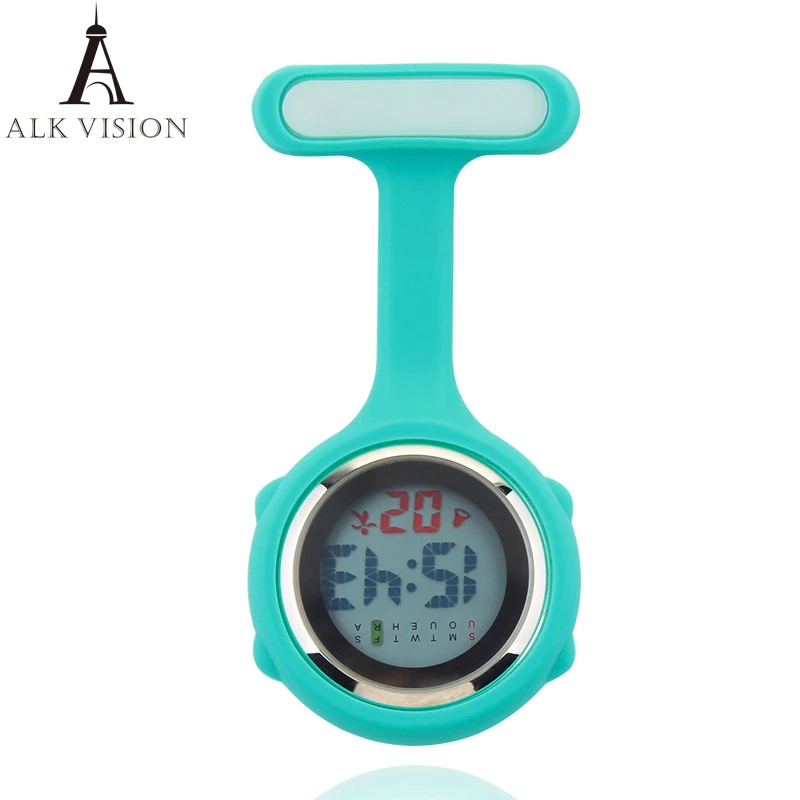 Fob Pocket Watches Digital Nurse Gift Clock Brooch Timepiece Doctor Silicone Unisex ALK