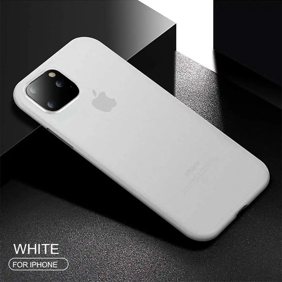 Роскошный противоударный матовый чехол для IPhone 11 Pro X XR XS Max, мягкий силиконовый чехол из ТПУ для IPhone 8 7 6 6s Plus, Ультратонкий чехол - Цвет: White
