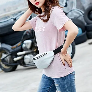 

Womens PVC Transparent Waterproof Laser Waist bag Beach Pack Hologram Fanny Pack 23GE