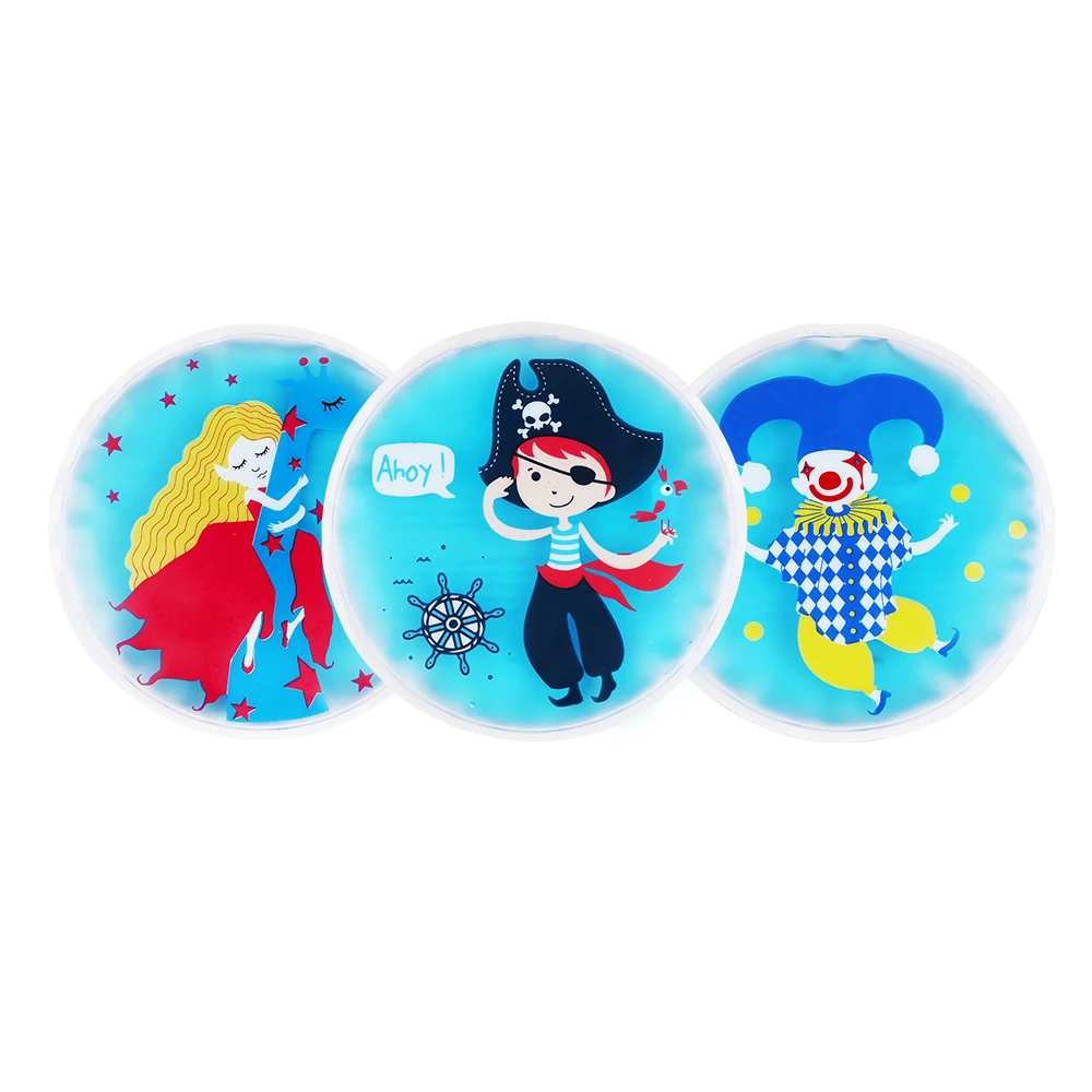 

Resuable 3Pcs Ice Packs for Kids Gel Cold Pack for Pain Relief Children Injuries Toothaches Fever Portable Cute Hot Cooling Bag