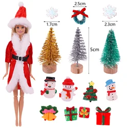 Accessoires arbre de noël pour Barbies, 11.8 pouces, accessoires populaires, jouets pour enfants et filles, cadeaux de noël 