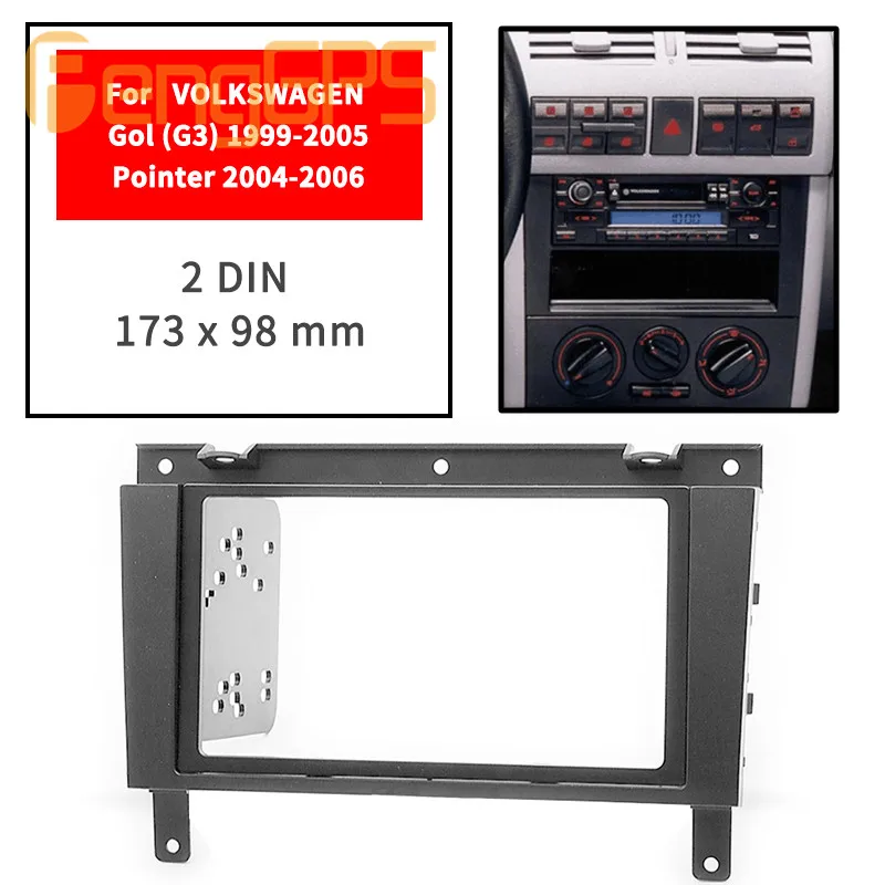 11-801 Высокое качество радио фасции Для VOLKSWAGEN Gol 1999-2005; указатель 2004 стерео фасции Dash CD отделка установочный комплект