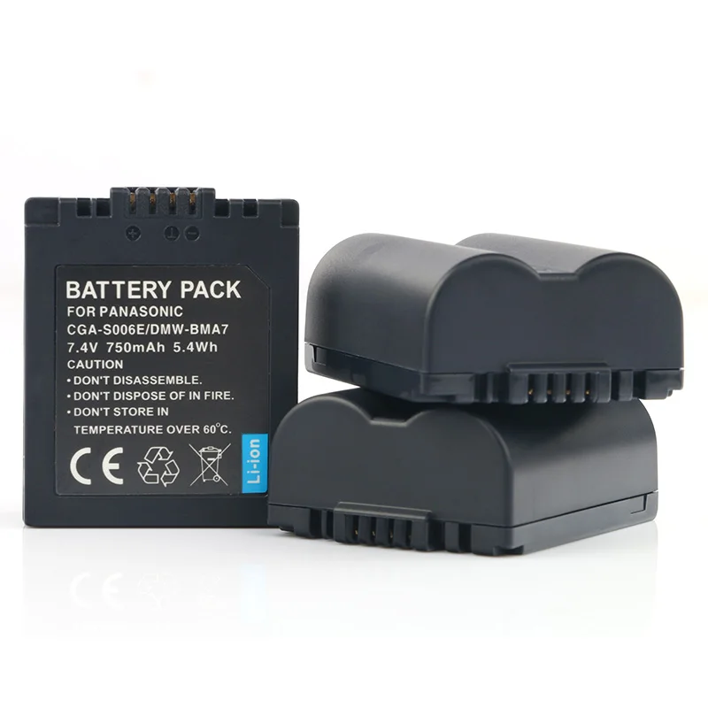 3PC Battery LANFULANG CGA-S006 Батарея для цифрового фотоаппарата Panasonic DMC-FZ7 DMC-FZ8 DMC-FZ18 DMC-FZ28 DMC-FZ30 DMC-FZ35 DMC-FZ38 DMC-FZ50 - Цвет: 3PC Battery