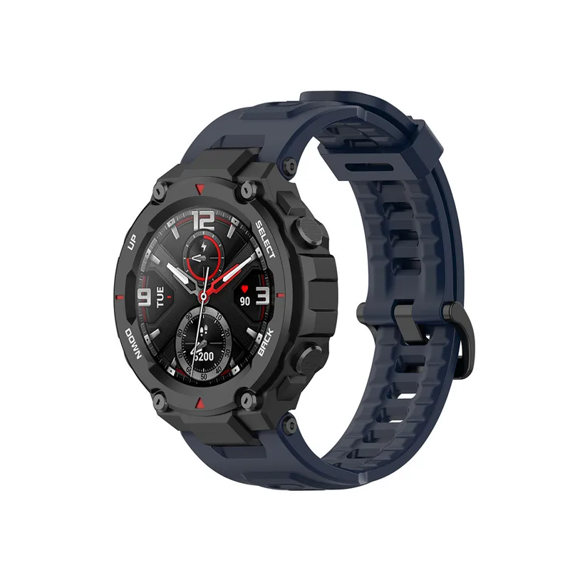 Huami Amazfit T-rex T Rex pro 스트랩 스마트 시계 밴드 커넥터 나사 막대 어댑터 핀용 핫 실리콘 밴드
