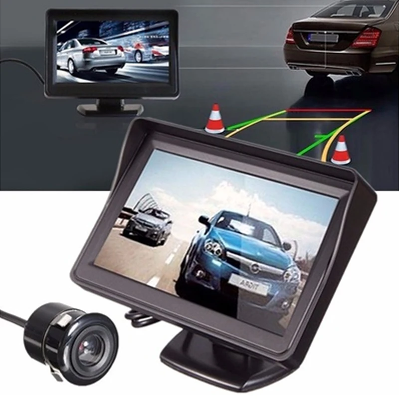 Монитор Автомобильный плеер Автомобильный видео парковка для Lcd