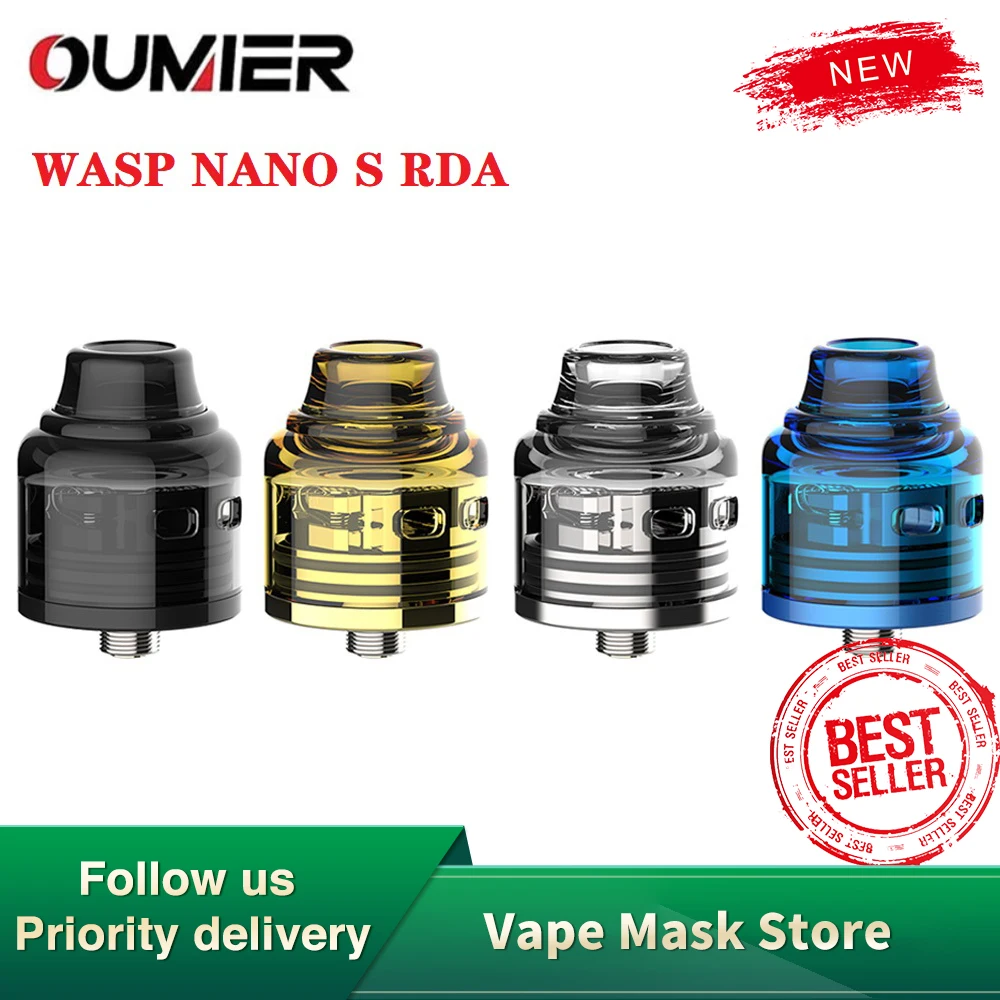 Оригинальный атомайзер OUMIER WASP NANO S RDA с диаметром 25 мм и двойной основой 5 Глубокий