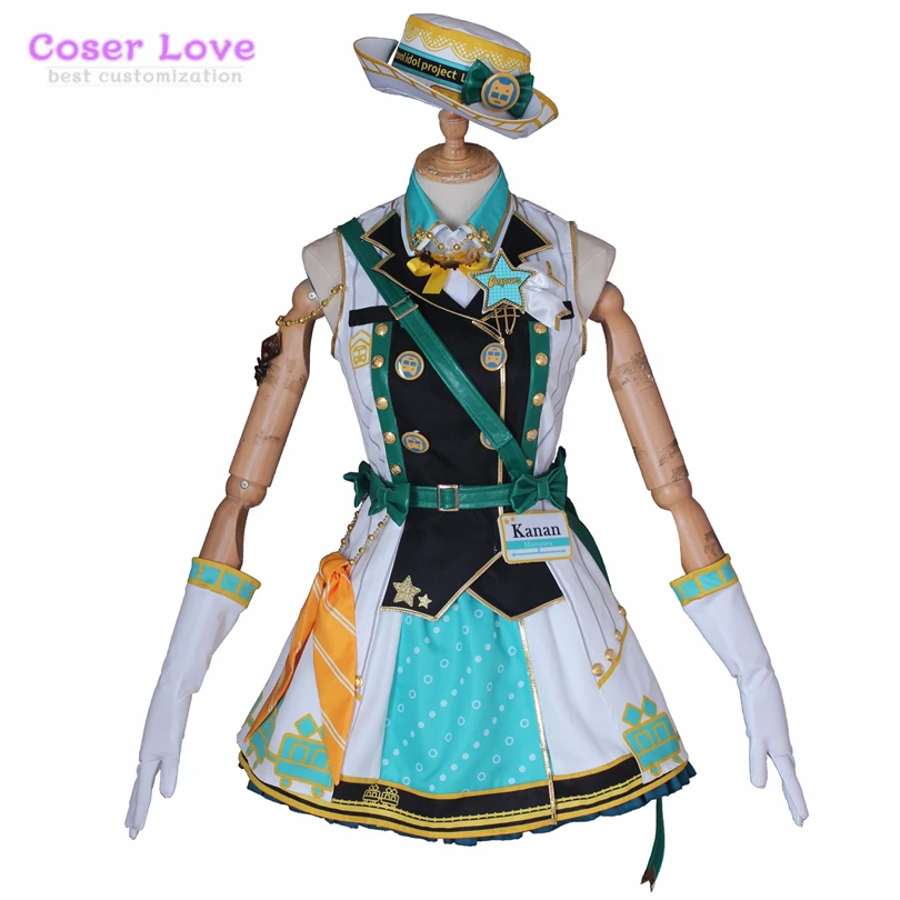 LoveLive! Солнечном свете! Aqours поезд Мацуура Канан косплей костюм карнавал Хэллоуин Рождество вечерние