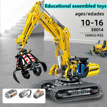 

Legoter Mechanical Series Excavator Electric Engineering Vehicle Children's Puzzle Assembled Building Block Toys
