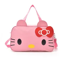 Hello kitty последняя Милая мультяшная сумка для переноски кошек большой емкости Дамская мода выходные багаж водонепроницаемая одежда сумка для хранения