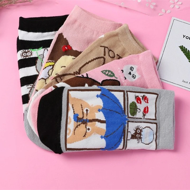 Аниме Tonari Totoro Повседневное Носки с рисунком носки до щиколотки из мультфильма