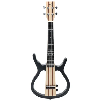 

Beautiful Sound Ukulele 4 Strings 26in Acoustic Electric Little Guitar Connect the Earphone and Speaker Ukulele for Performance